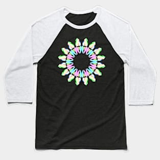 Multicolor mandala Baseball T-Shirt